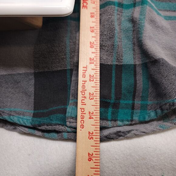 Timber Trail Casual Long Sleeve Button Up Hoodie Mens Size Medium M Gray Black - Picture 8 of 10